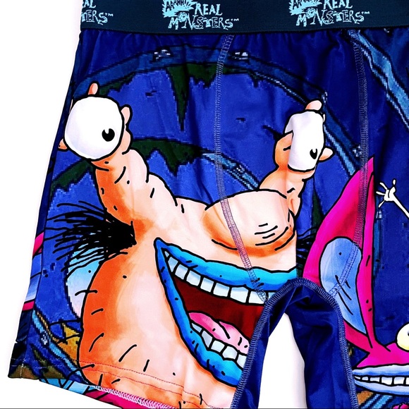 Nickelodeon Aaahh!!! Real Monsters 90s Retro Boxer Briefs Underwear Mens Small - Picture 7 of 8